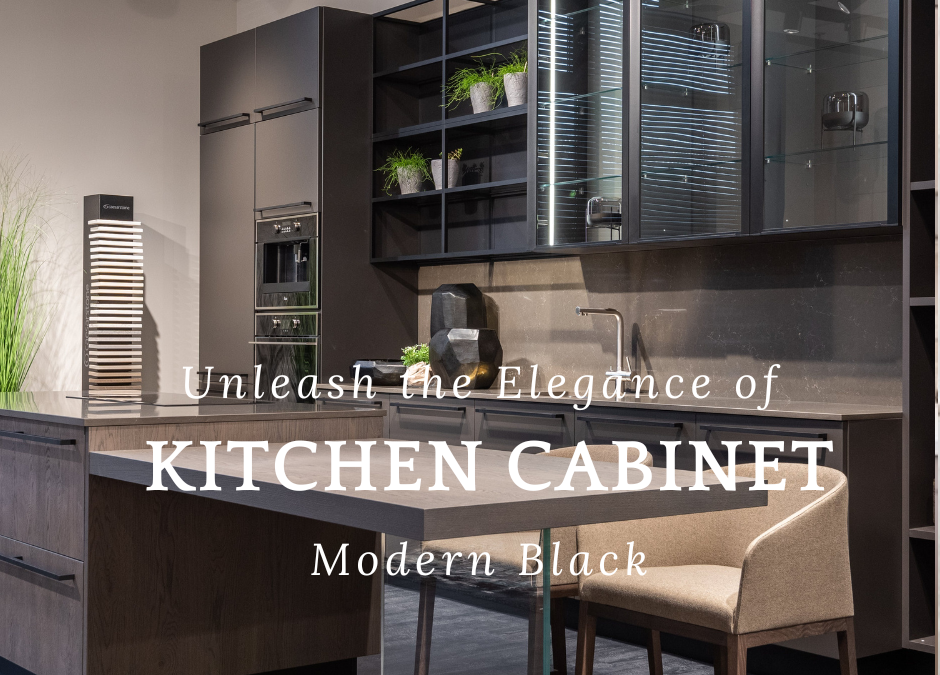 Unleash the Elegance of Modern Black Kitchen Cabinets